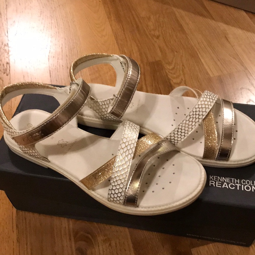 Geox girls leather sandals
